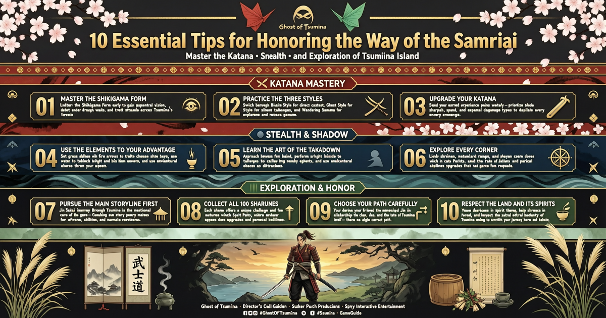 Ghost of Tsushima: 10 Essential Tips for Honoring the Way of the Samurai